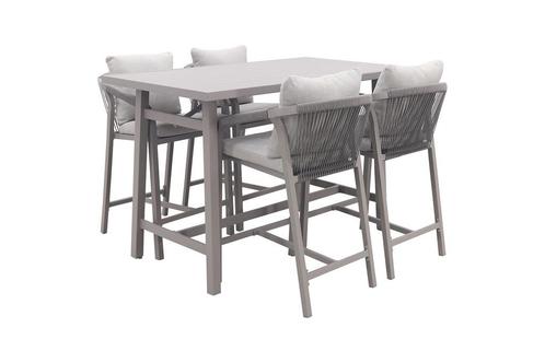 GI Monti barset (5-delig) - Taupe/Zand, Tuin en Terras, Tuinsets en Loungesets, Tuinset, Nieuw, Overige materialen, Verzenden