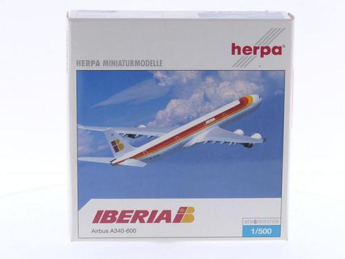 Schaal 1:500 Herpa 507479 Iberia Airbus A340-600 Reg.Nr...., Hobby en Vrije tijd, Modelbouw | Vliegtuigen en Helikopters, Gebruikt