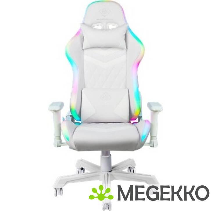 Deltaco GAM-080-W RGB Gamestoel Wit, Huis en Inrichting, Bureaustoelen, Nieuw, Verzenden