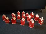 Beeldje - Kerst items - Waxine licht houders (16) - Keramiek, Nieuw