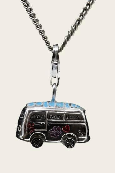 Zilveren Hippie bus hanger en/of bedel, Sieraden, Tassen en Uiterlijk, Smartwatches, Nieuw, Verzenden