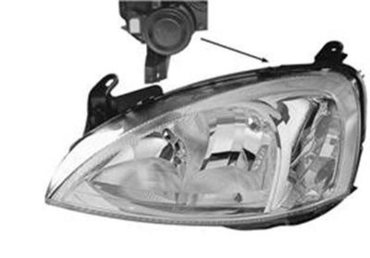 KOPLAMP VOOR OPEL COMBO C 2000-2003 1216142, Auto-onderdelen, Verlichting, Nieuw, Ophalen of Verzenden