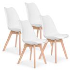Modern Home Set Van 4 Eetkamerstoelen - Kuip Stoelen Met, Huis en Inrichting, Stoelen, Ophalen of Verzenden, Nieuw