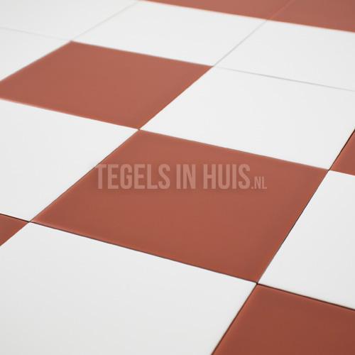 Wandtegels coral rood mat 15x15 wandtegel tegeloutlet, Doe-het-zelf en Verbouw, Tegels, Wandtegels, Nieuw, 10 m² of meer, Keramiek