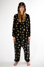 Onesie Maan Zon Sterren Pak L-XL Maantjespak Kostuum Zwart H, Nieuw, Carnaval, Maat 42/44 (L), Ophalen of Verzenden