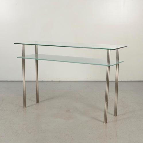 Sidetable Solidesk - Transparant blad - 120 x 40 cm, Zakelijke goederen, Kantoor en Winkelinrichting | Kantoormeubilair en Inrichting