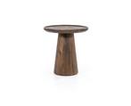 Bijzettafel Ron 46x49 Bruin | Eleonora, Huis en Inrichting, Tafels | Bijzettafels, Ophalen of Verzenden, Nieuw