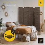 LW Collection Room divider Brown Rattan 170 x 160 cm | Kamer, Kleding | Dames, Ophalen of Verzenden, Nieuw