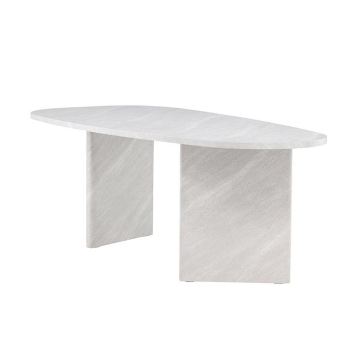 *WOONWINKEL* Organische Eettafel Groot Wit, Huis en Inrichting, Tafels | Eettafels, Nieuw, Verzenden