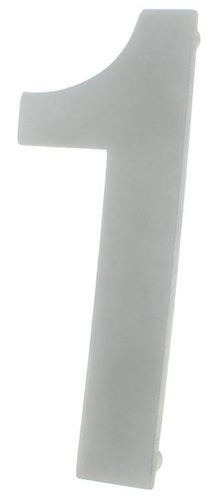 Huisnummer 1 130 mm rvs, Doe-het-zelf en Verbouw, Hang- en Sluitwerk, Verzenden