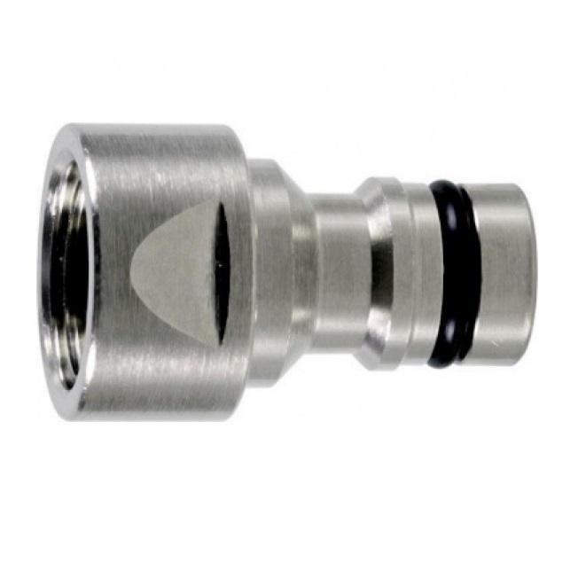 Geka Plus - nikkel - aansluitplug met bi.dr. 1, Tuin en Terras, Tuinsproeiers, Ophalen of Verzenden