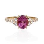 Ring - 18 karaat Geel goud - 1.50ct. tw. Toermalijn -, Nieuw