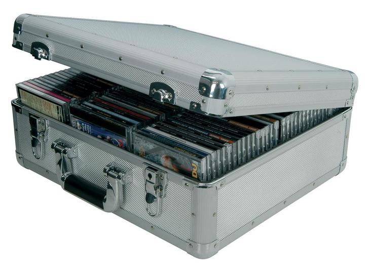 Aluminium CD Koffer 96 Cds, Muziek en Instrumenten, Behuizingen en Koffers, Nieuw, Verzenden