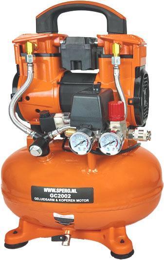 10Ltr -1180W-1.5PK HIGH SPEED 190L/min Olievrije compressor, Doe-het-zelf en Verbouw, Gereedschap | Overige machines, Nieuw, Verzenden