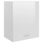 vidaXL Hangkast Lyon 50x31x60 cm bewerkt hout hoogglans wit, Huis en Inrichting, Keuken | Keukenelementen, Verzenden, Nieuw, Wit