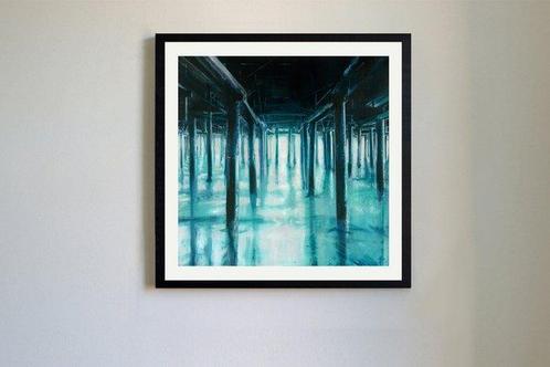 PIERRE RIOLLET - BLUE PIER, Antiek en Kunst, Kunst | Schilderijen | Modern