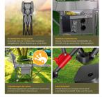 Campingstoel - Visstoel - Vouwstoel - Grijs - KESSER®, Verzenden, Nieuw