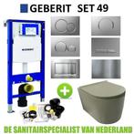 Geberit UP320 Toiletset Civita set49 Rimless Mat Legergroen, Ophalen of Verzenden, Nieuw, Overige typen