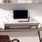 vidaXL Monitorstandaard 100x27x15 cm massief grenenhout wit, Computers en Software, Overige Computers en Software, Verzenden, Nieuw