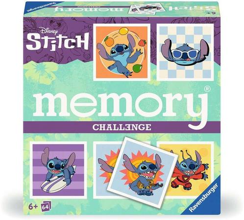 Memory - Stitch | Ravensburger - Kinderspellen, Hobby en Vrije tijd, Gezelschapsspellen | Kaartspellen, Nieuw, Verzenden