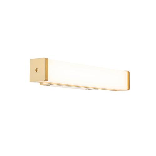 Badkamer wandlamp messing 32 cm incl. LED IP44 - Cascada, Huis en Inrichting, Lampen | Wandlampen, Nieuw, Kunststof