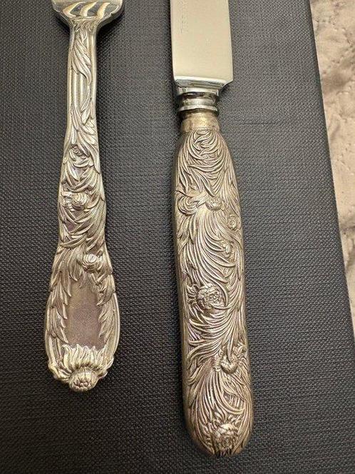 Tiffany &amp; Co. - Keukenmes - Kitchen knife set - Chrysant, Antiek en Kunst, Antiek | Goud en Zilver