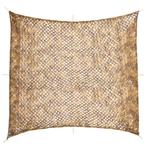vidaXL Camouflagenet met opbergzak 416x402 cm zandkleurig, Verzenden, Nieuw