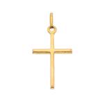 8 Krt. Hanger van een subtiel kruisje (religieus), Sieraden, Tassen en Uiterlijk, Antieke sieraden, Ophalen of Verzenden, Goud