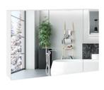 Witte Badkamer Spiegelkast – Wandkast met 3 Deuren, Huis en Inrichting, Kasten | Overige, Verzenden, Nieuw