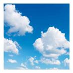 Wolkenplafond | Fotoprint | 1 paneel | 60x60 cm, Ophalen of Verzenden, Nieuw in verpakking, Verlichting