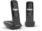 Gigaset AS690A - Duo DECT - Antwoordapparaat - Zwart (2, Telecommunicatie, Vaste telefoons | Handsets en Draadloos, Verzenden