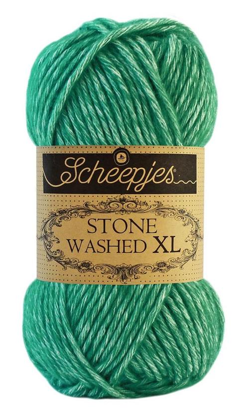 Scheepjes Stone Washed XL - 865 malachite - Katoen Garen, Hobby en Vrije tijd, Breien en Haken, Ophalen of Verzenden