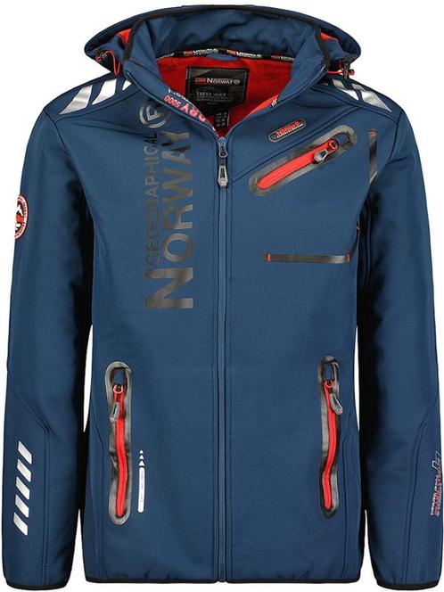 Geographical Norway Royaute Softshell Jas Donkerblauw/Rood, Kleding | Heren, Jassen | Zomer, Blauw, Nieuw, Verzenden