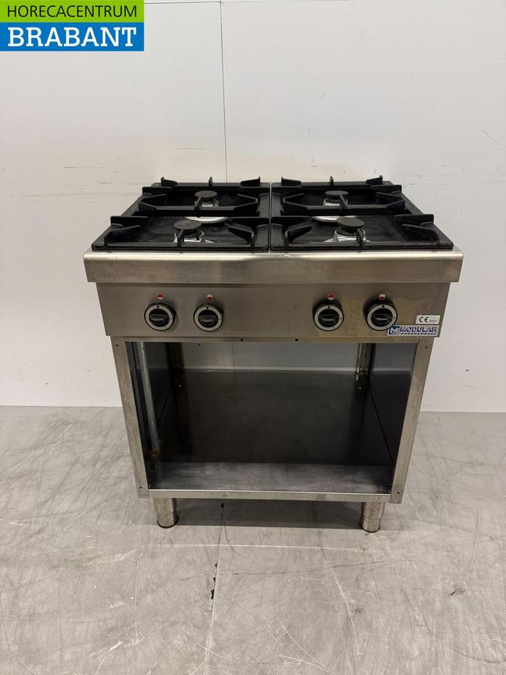 RVS Modular 4 Pits Fornuis 70 cm GAS Horeca, Zakelijke goederen, Horeca | Keukenapparatuur, Gebruikt, Ophalen of Verzenden