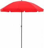 Madison Las Palmas Ronde Parasol 200cm - Rood, Caravans en Kamperen, Ophalen of Verzenden, Zo goed als nieuw