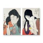 2 Ukiyo-e Prints () - Kitagawa Utamaro ( ca.