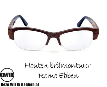 DWIH - Houten brilmontuur - Rome - Ebben beschikbaar voor biedingen