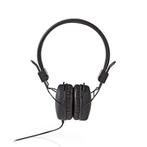 Nedis on-ear stereo hoofdtelefoon / zwart - 1,2, Nieuw, Ophalen of Verzenden