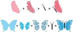 Nellie Snellen - Clear Stamp - Hobby Solution - 3D Butterfly, Hobby en Vrije tijd, Knutselen, Nieuw