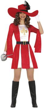 Musketier Kostuum Dames, Verzenden, Nieuw