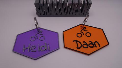 Fiets sleutelhanger met naam – Stijlvol persoonlijk en uniek, Fietsen en Brommers, Fietsen | Dames | Damesfietsen, Nieuw, Verzenden