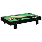 vidaXL Minipooltafel 3 Feet 92x52x19 cm zwart en groen, Verzenden, Nieuw
