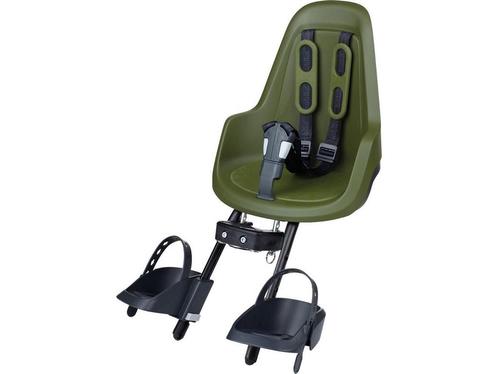Bobike One Mini Fietsstoeltje Voor - Olive Green, Fietsen en Brommers, Fietsaccessoires | Fietsstoeltjes, Zo goed als nieuw, Verzenden