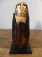 Vintage daruma kokeshi, 17,5 cm hoog, van een beroemde, Antiek en Kunst, Antiek | Meubels | Stoelen en Banken