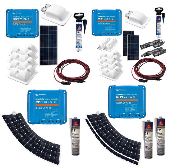 Zonnepaneel set 2 panelen, Watersport en Boten, Bootonderdelen, Nieuw, Zeilboot of Motorboot, Ophalen of Verzenden