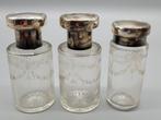 CW - Parfumfles (3) - Antieke set van 3 parfumflesjes uit CW