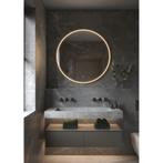 HIPP Design Phantom Ronde LED spiegel - Brons Frame 80 cm -, Huis en Inrichting, Woonaccessoires | Spiegels, Ophalen of Verzenden