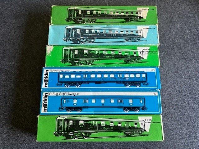 Märklin H0 - Model treinwagon (6) - 6 Passagiersrijtuig - DB, Hobby en Vrije tijd, Modeltreinen | H0