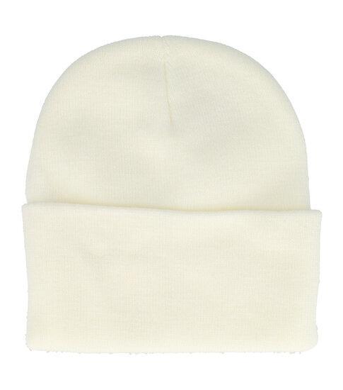 Beanie Muts Basic Wit, Sieraden, Tassen en Uiterlijk, Uiterlijk | Haarverzorging, Verzenden