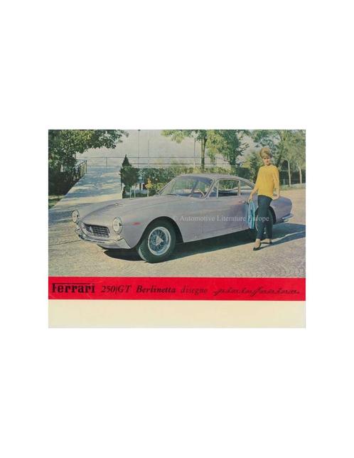 1963 FERRARI 250 GT BERLINETTA LUSSO BROCHURE FRANS, Boeken, Auto's | Folders en Tijdschriften, Ferrari